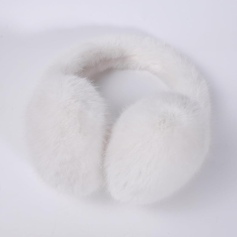 KDVOG Store Women Winter Ear Muffs Gloves Set Girls Fluffy Earmuffs Cold Weather Faux Fur Ear Warmers Touch Screen Gloves - Image 3